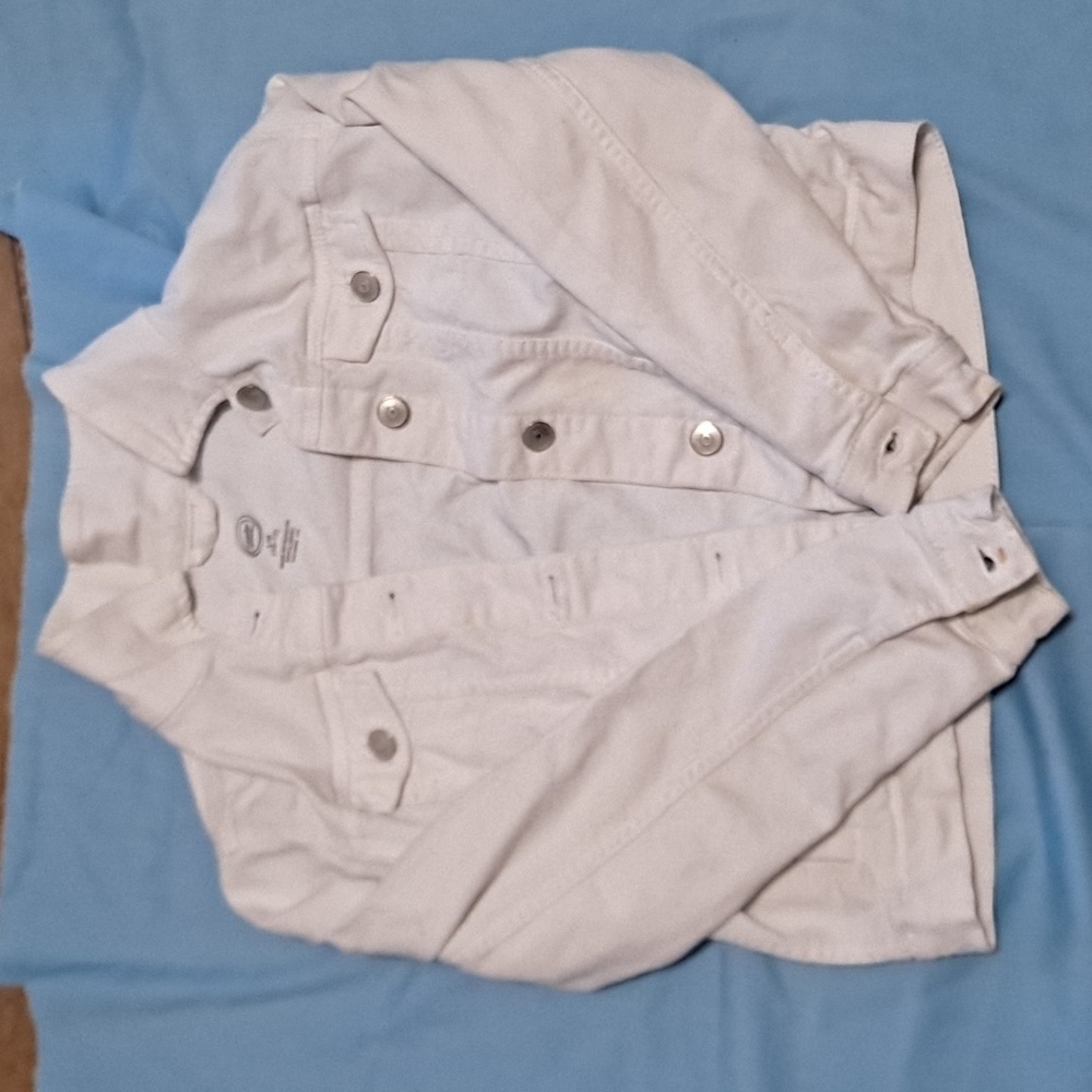 white denim jacket